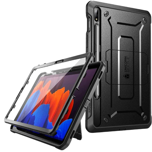 A render of the Supcase UB Pro case installed on a Samsung Galaxy Tab S8 tablet.