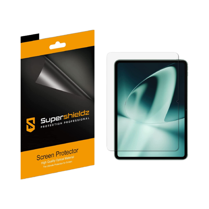 Supershieldz Clear PET Film for OnePlus Pad on a transparent background.