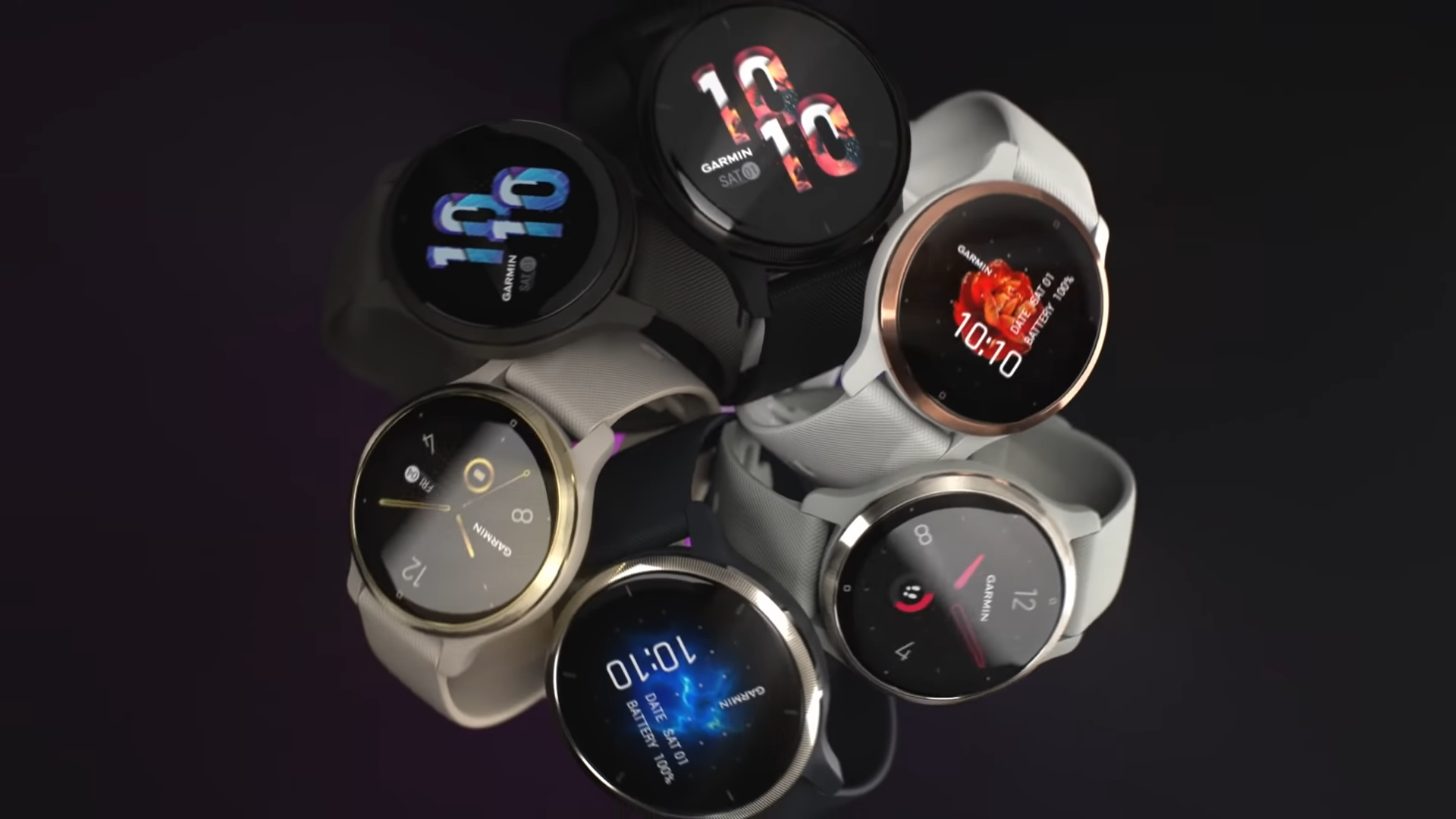 Venu 2 Series Smartwatches in a bundle with the black background
