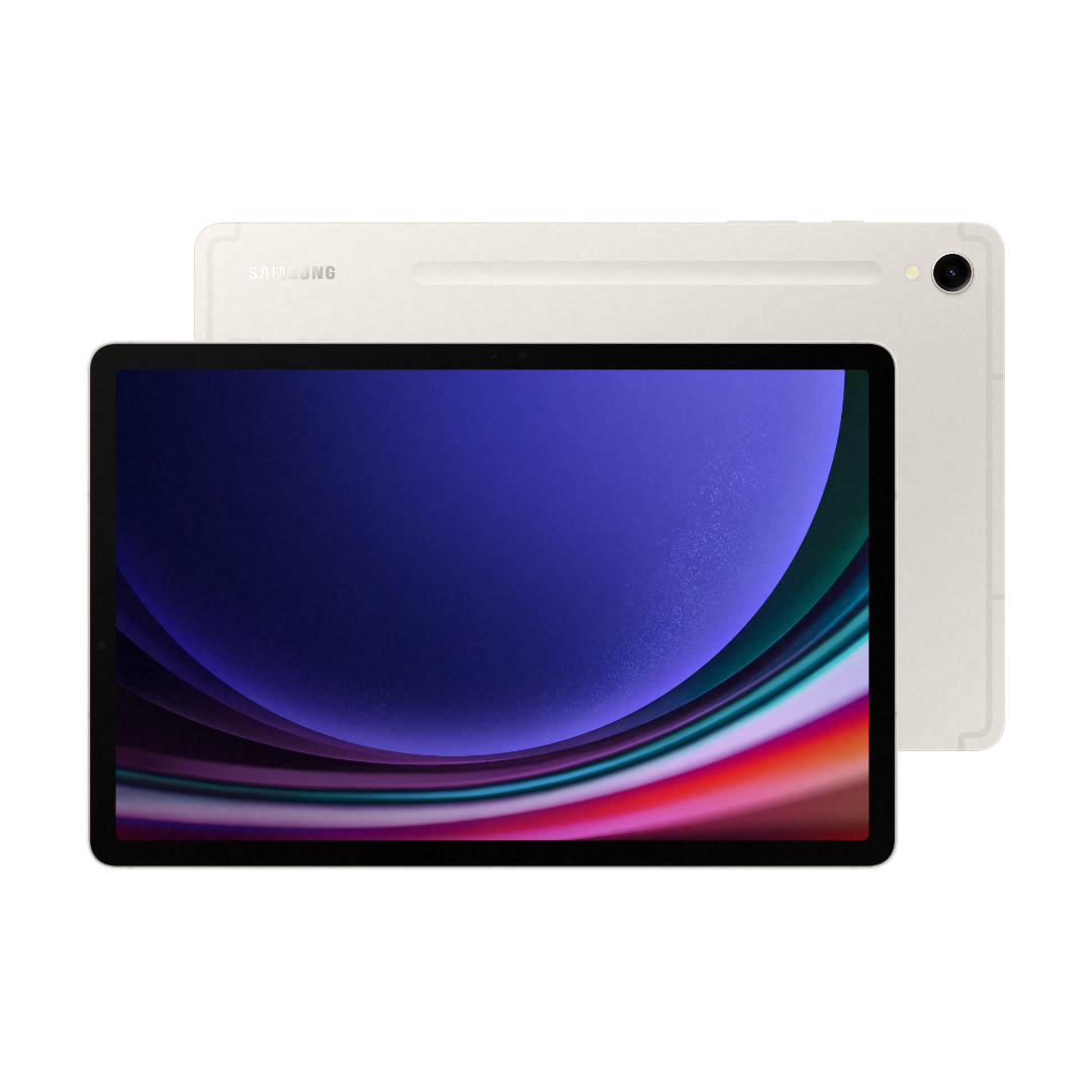 samsung galaxy tab s9 in beige