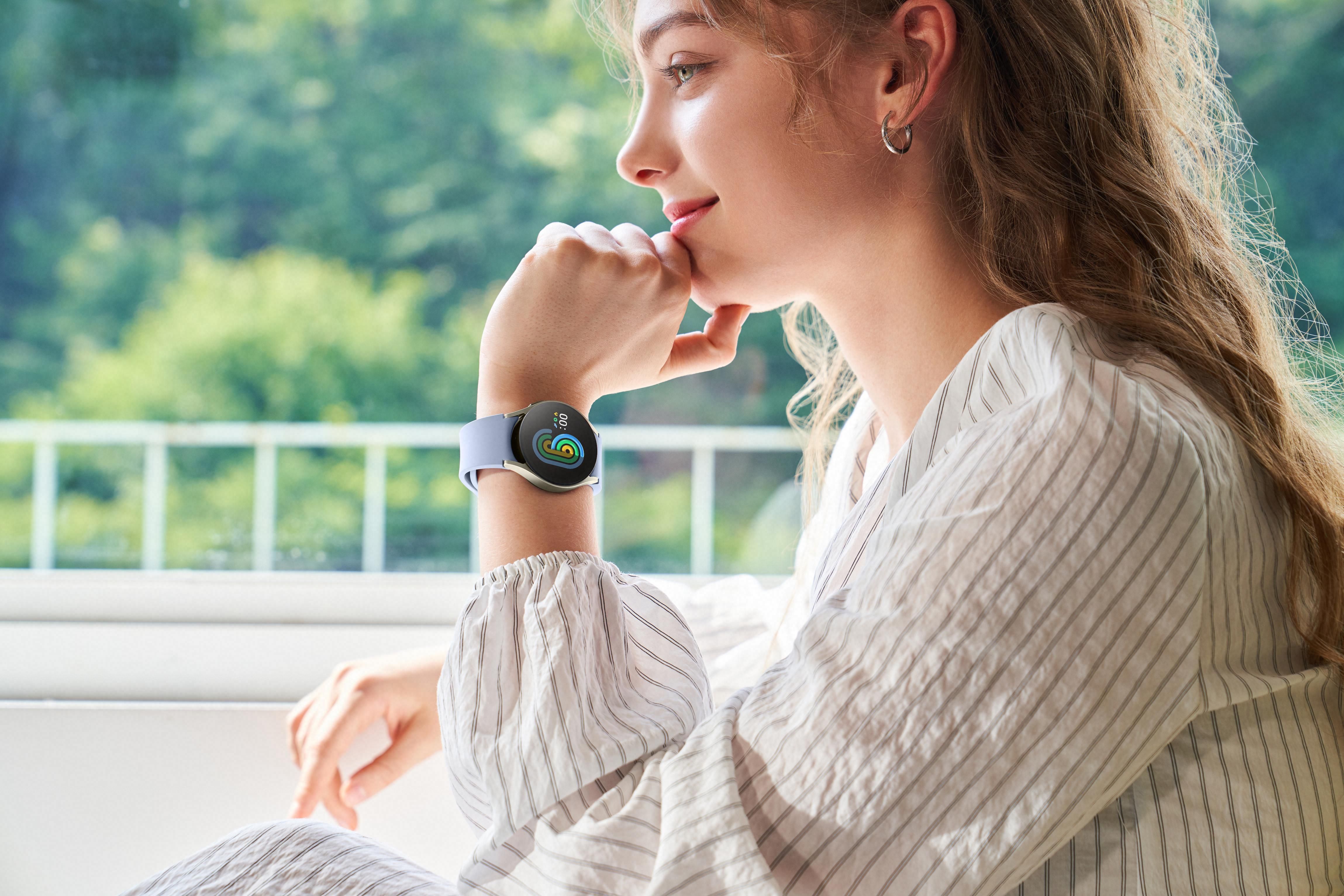 Galaxy Watch 6 on wrist of a person 