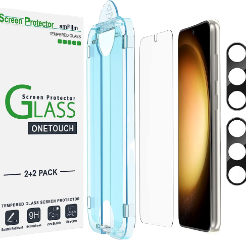 amFilm Tempered Glass Screen Protector for Samsung Galaxy S23+