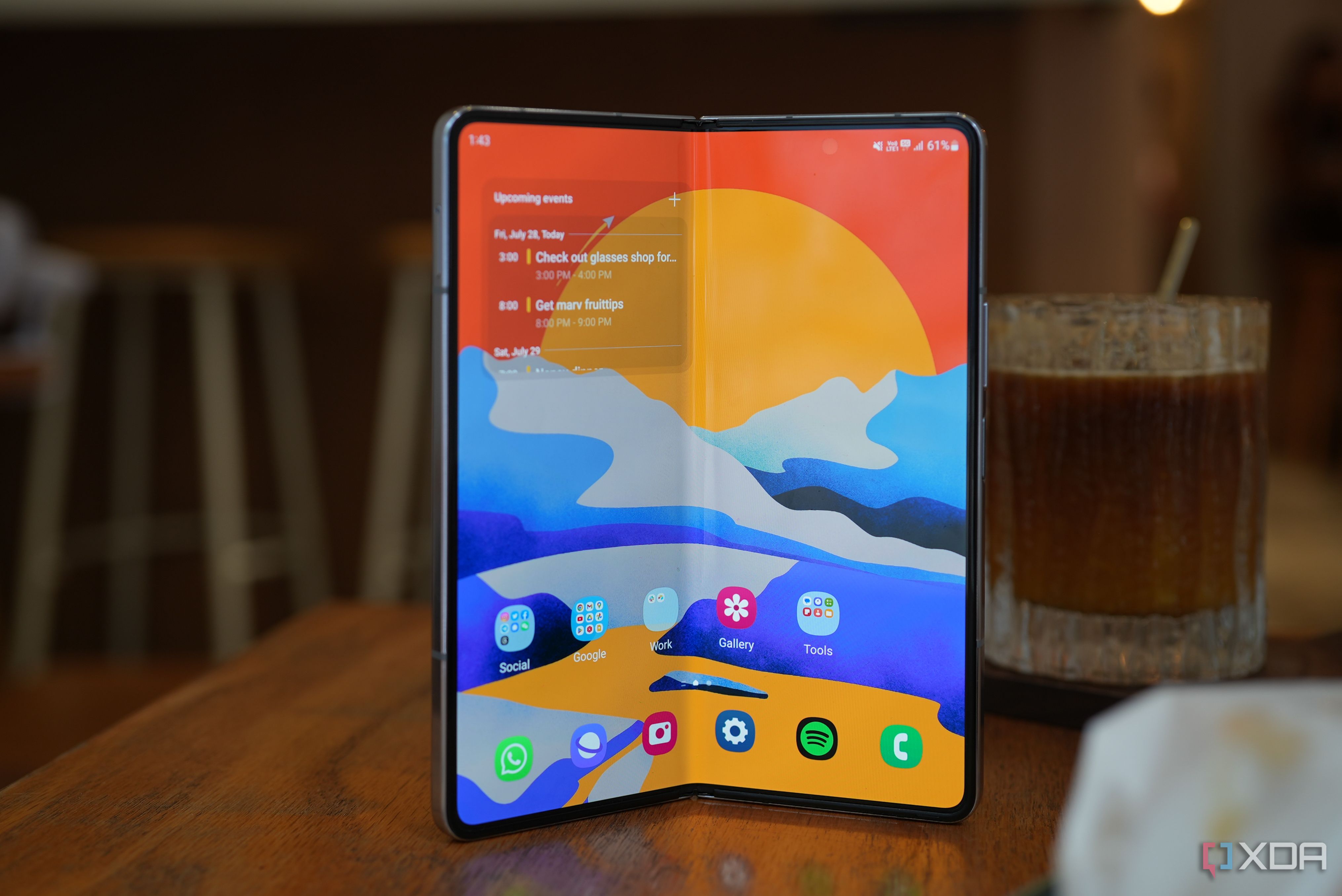 The Galaxy Z Fold 5 main display