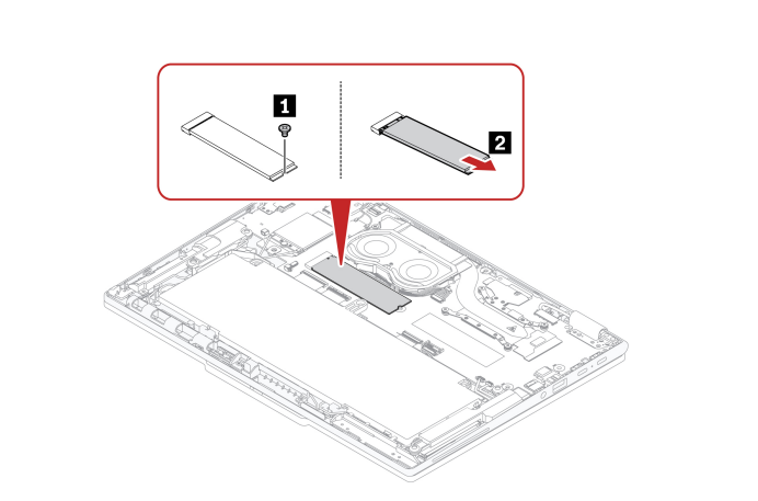 Винт SSD на ThinkPad X13 Gen 4