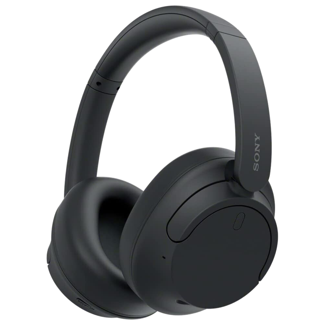 Sony WH-CH720N Over-ear headphones in black at an angle 