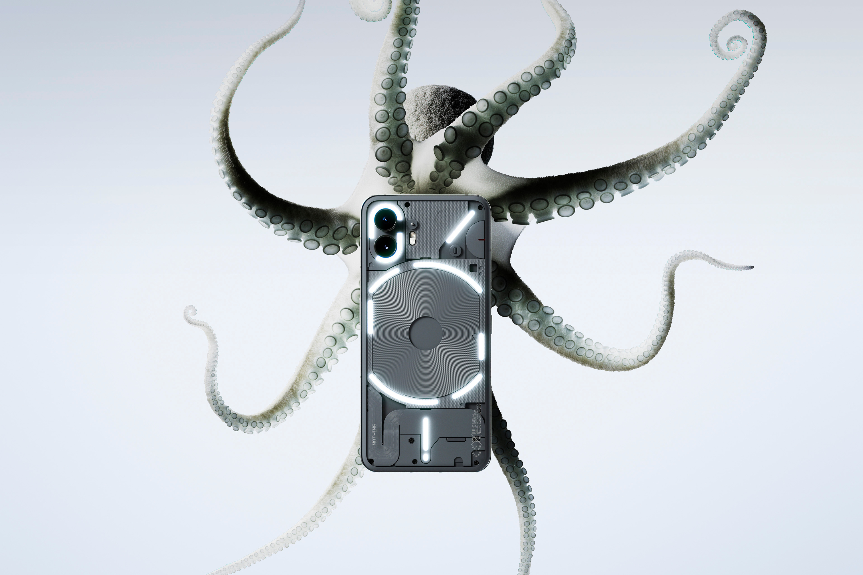 Nothing Phone 2 with octopus 