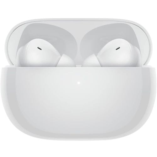 Una representación que muestra los auriculares Xiaomi Redmi Buds 4 Pro en color blanco.