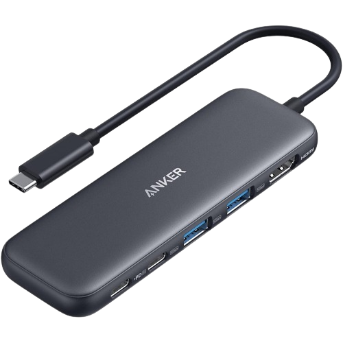 Hub USB-C Anker 332 con cable conector USB-C