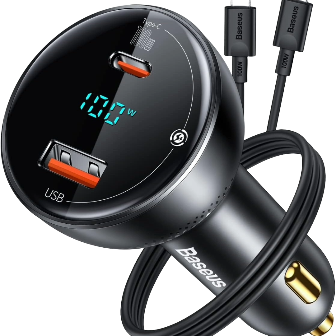 A render of the Baseus USB-C car charger. 