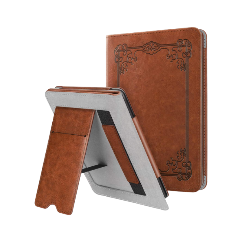 Fintie Stand Case for Kindle (10th Gen) on transparent background.