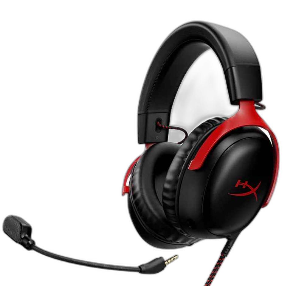 Hyperx Cloud III Gaming Headset positioned at an angle
