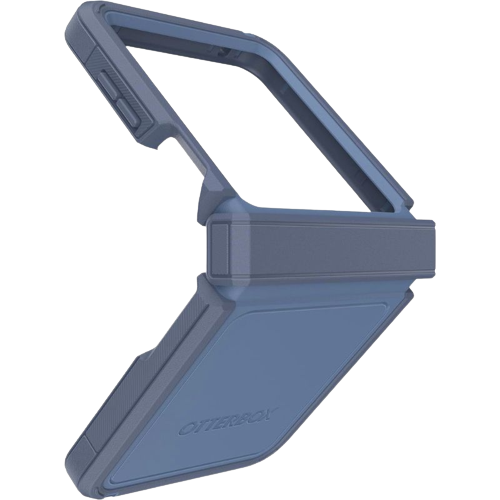A render showing the OtterBox Defender Series XT case for Galaxy Z Flip 5 in blue color.