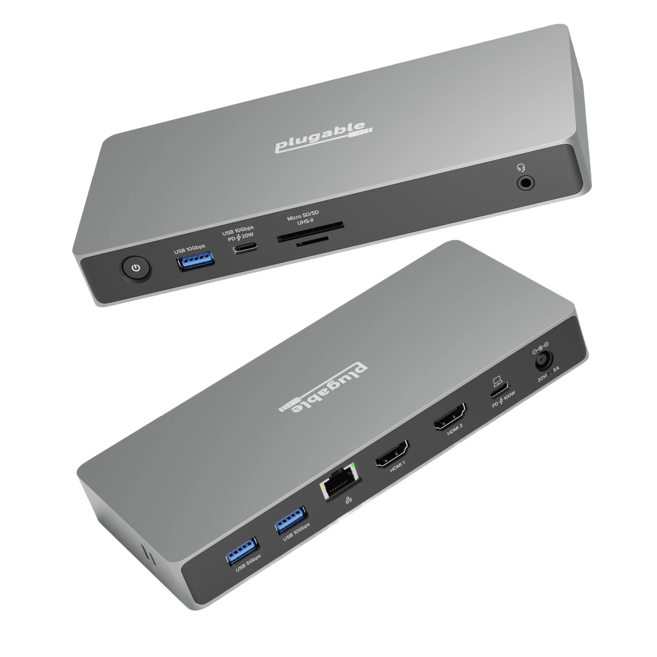 Steckbare USB4-Dual-Monitor-Dockingstation