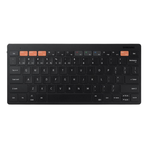 Ein Rendering, das das Smart Keyboard Trio 500 von Samsung in schwarzer Farbe zeigt.