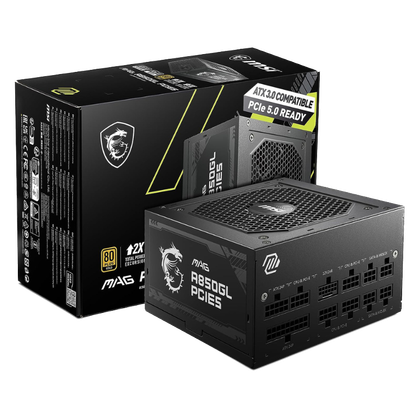 MSI MAG A850GL on a transparent background