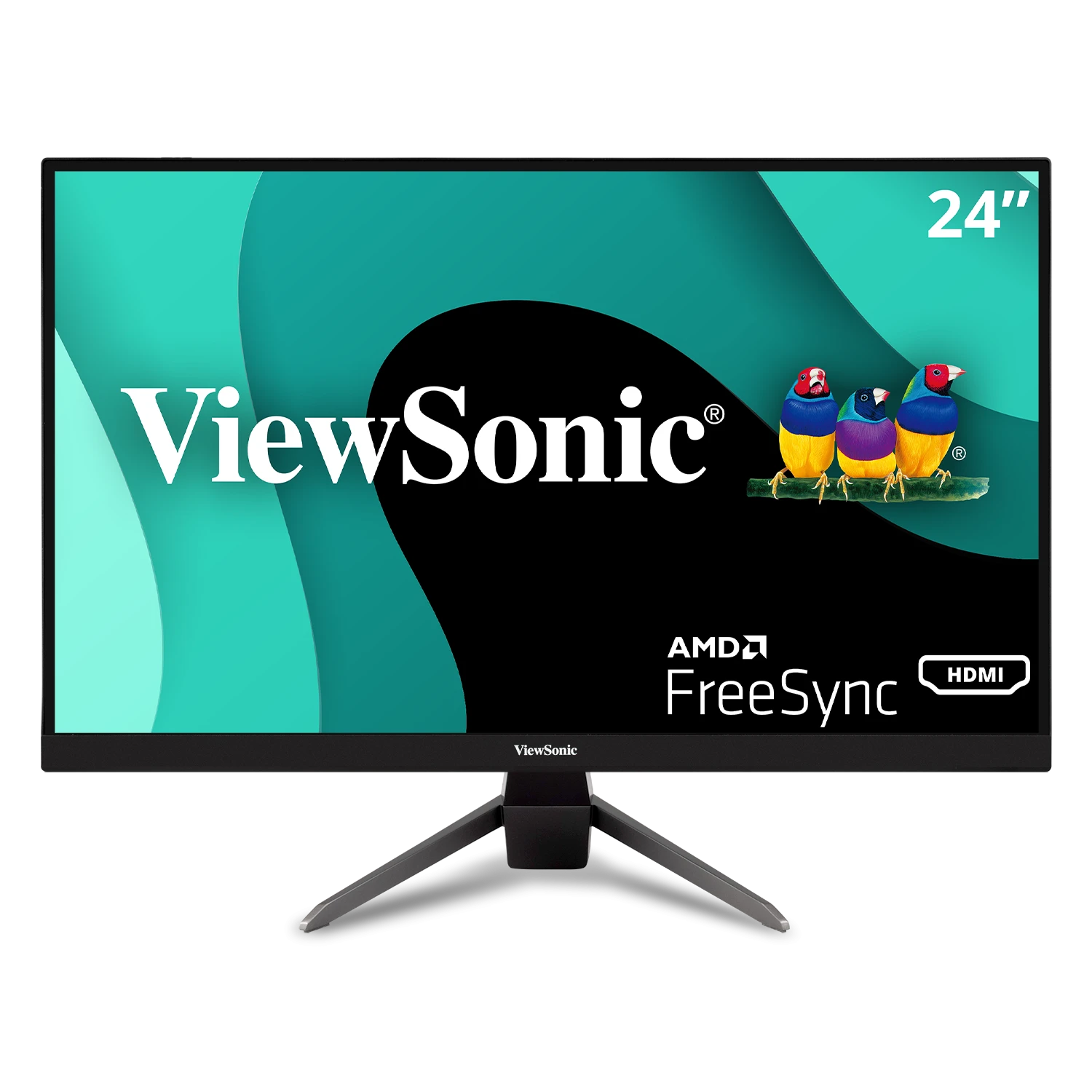 A PNG render of the ViewSonic 24-inch VX2467-MHD monitor. 