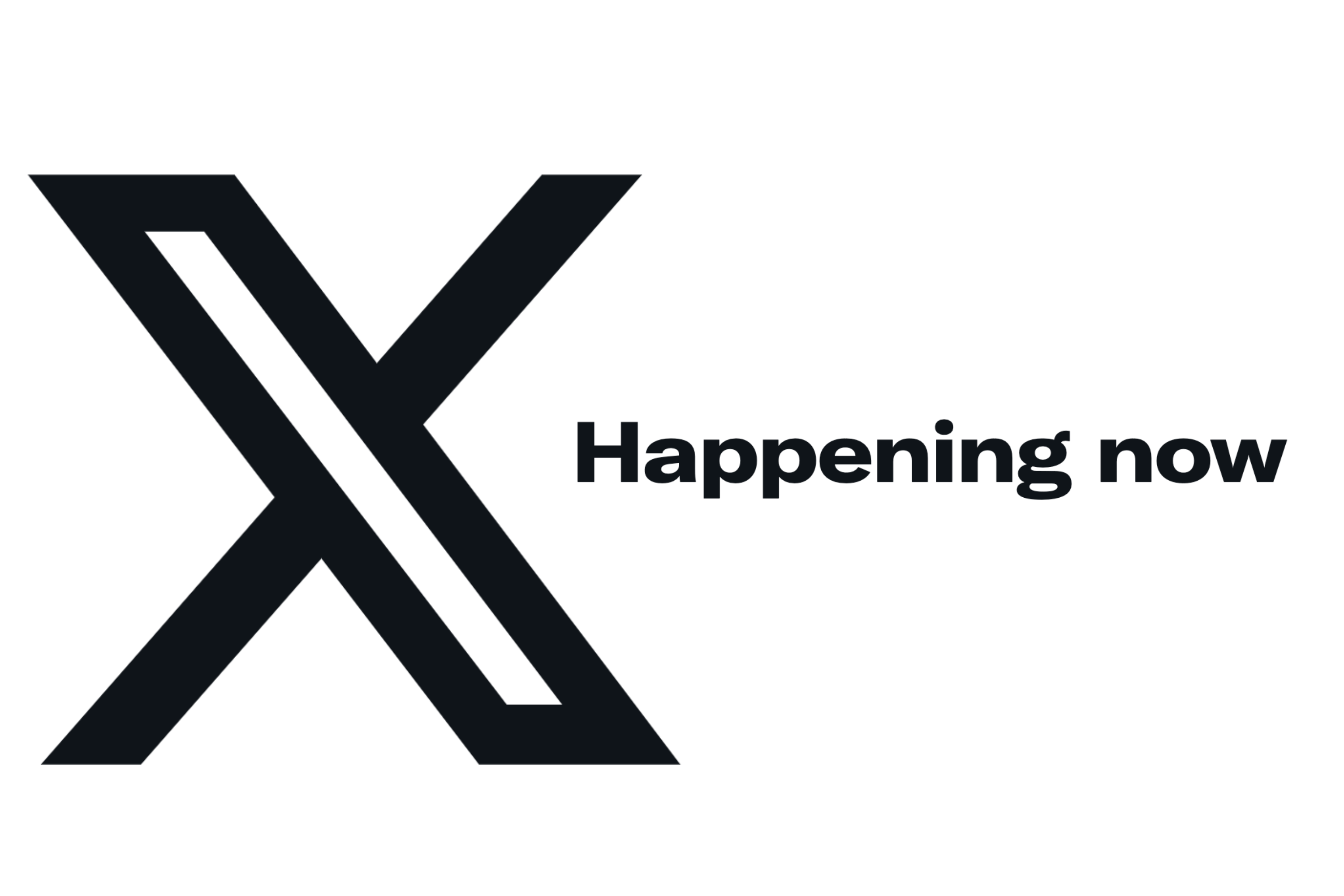 X (Twitter) logo  with 