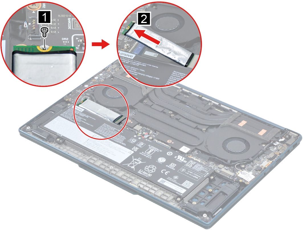 How to upgrade the storage on the Lenovo Slim Pro 9i (2023)