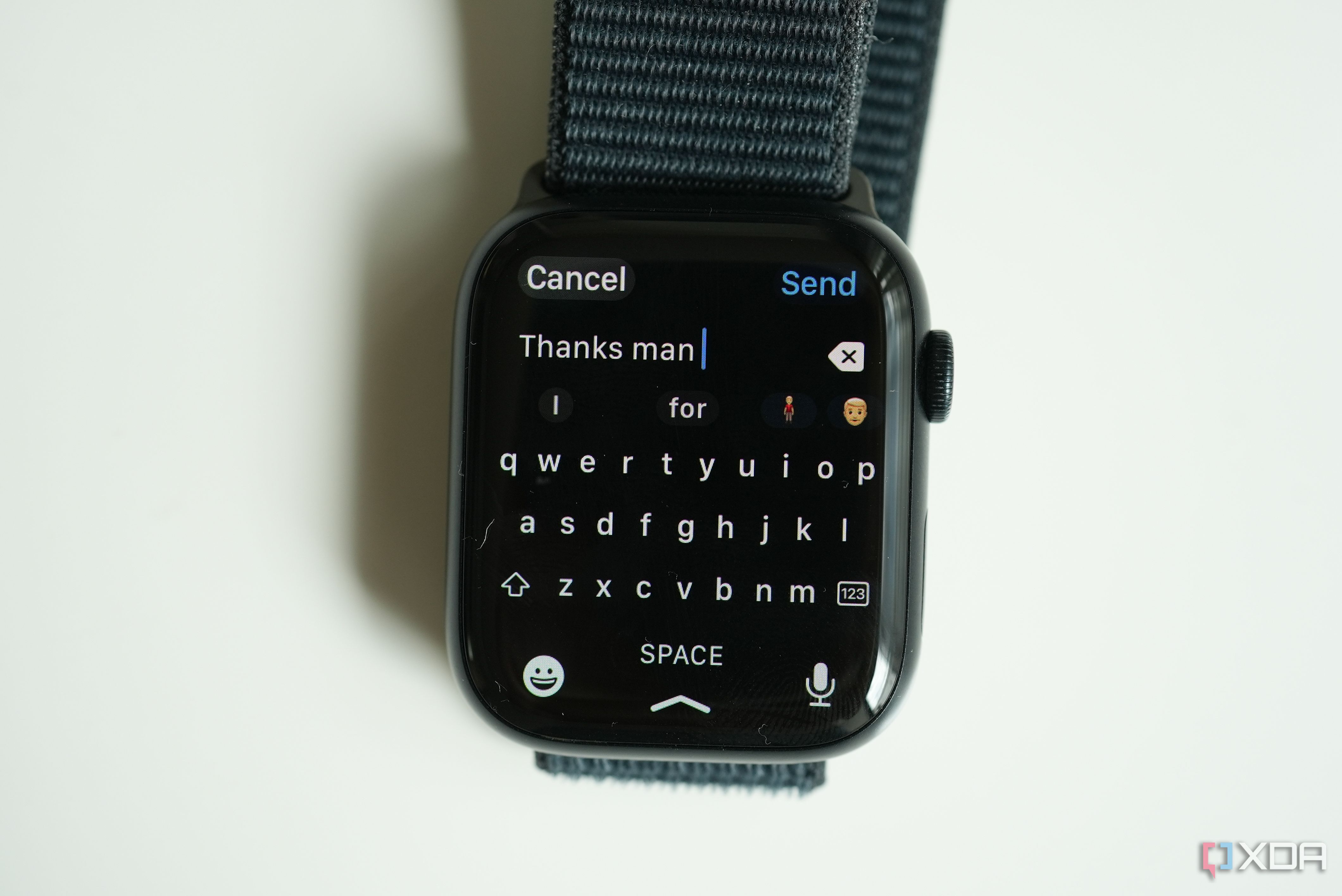 The Apple Watch keyboard