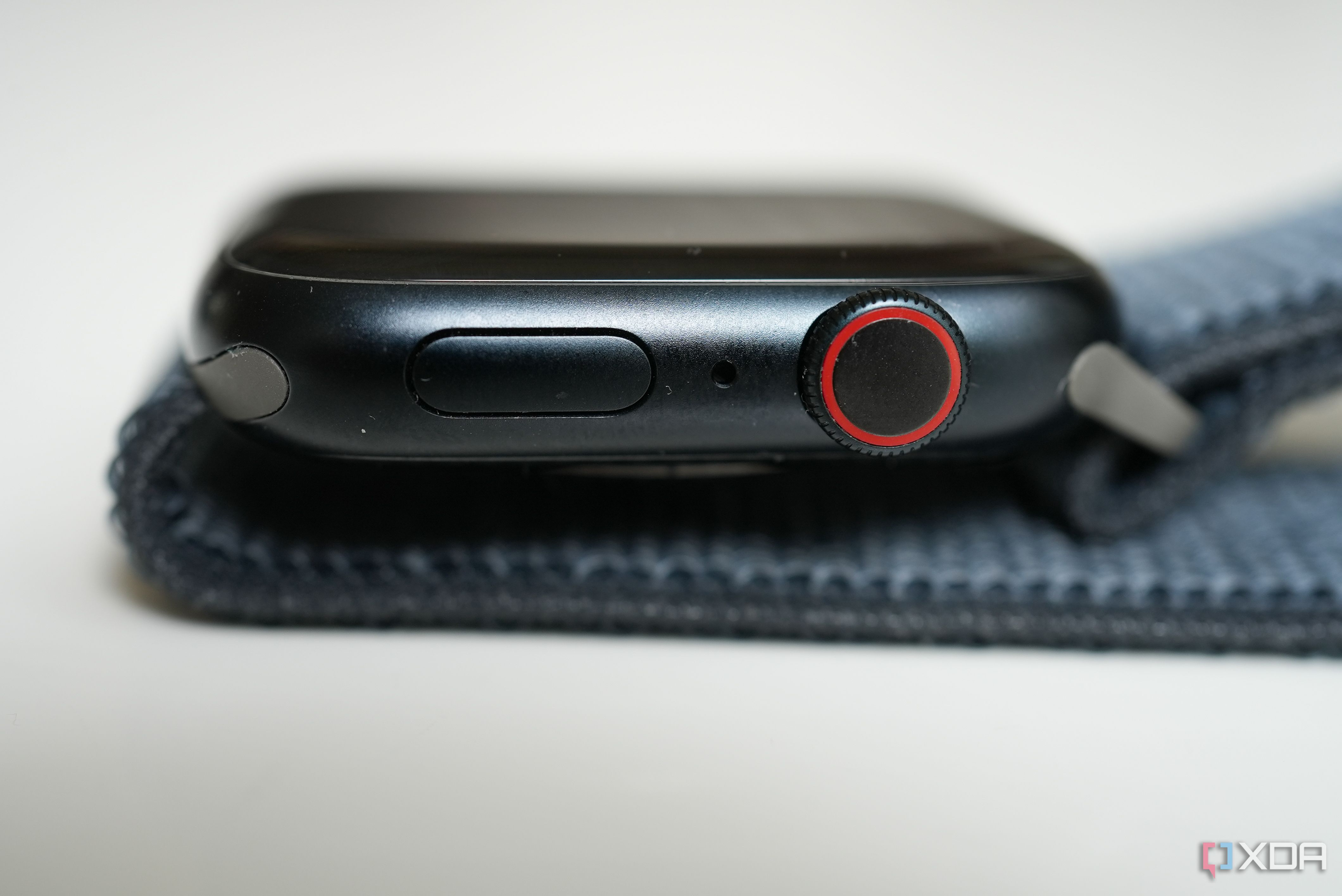 The Apple Watch 9 with its rotatable crown.