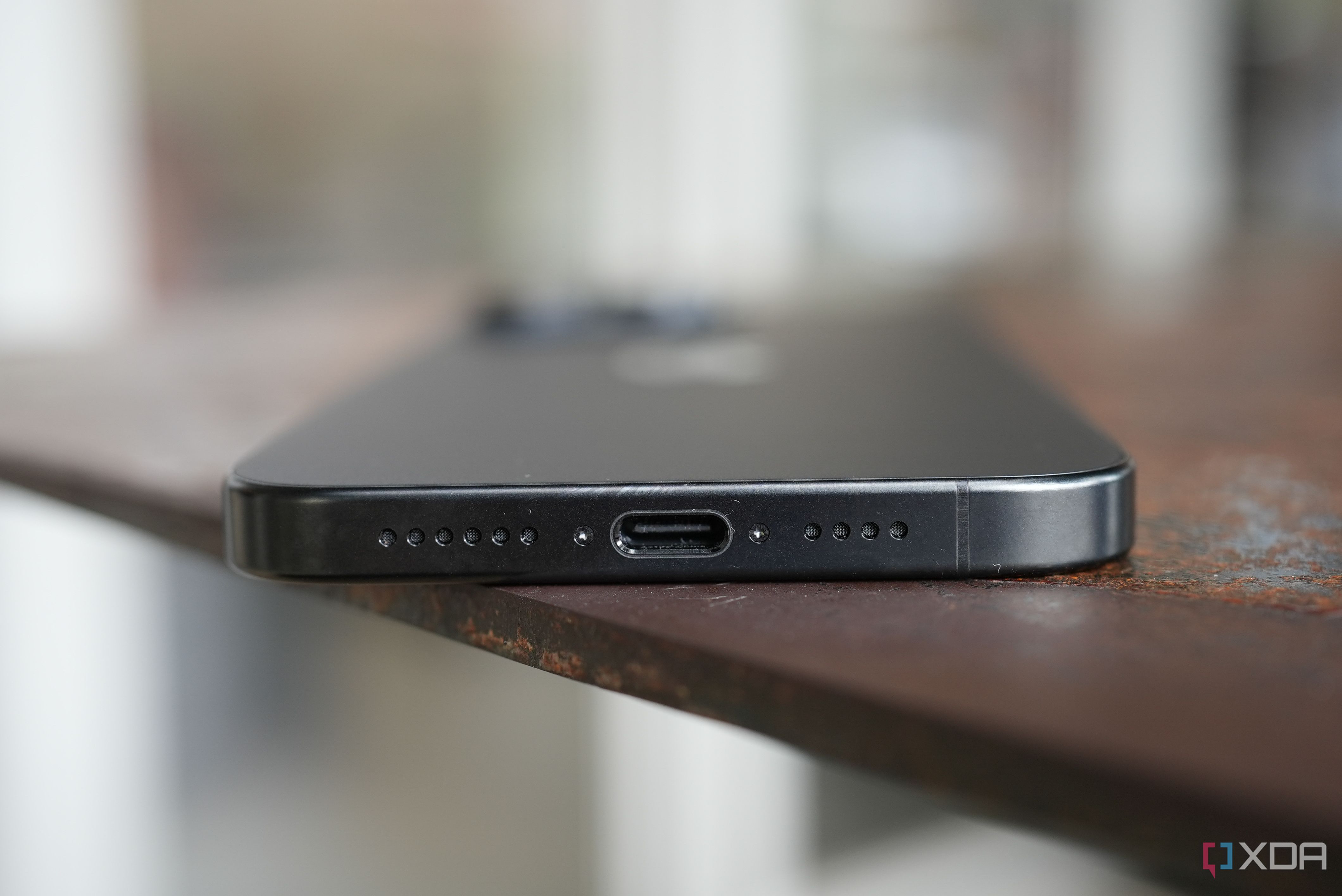 USB-C port on the new iPhone 15 Pro Max.