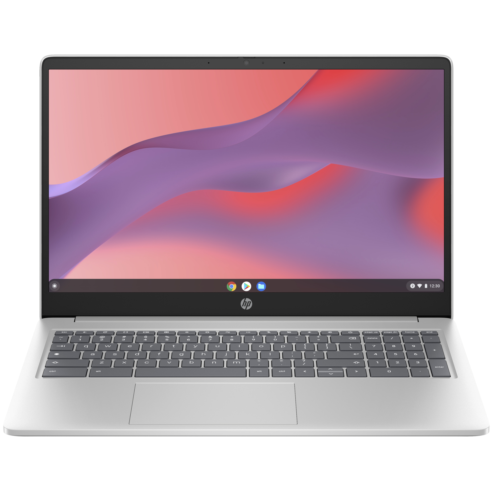 Front view of the HP Chromebook 15at