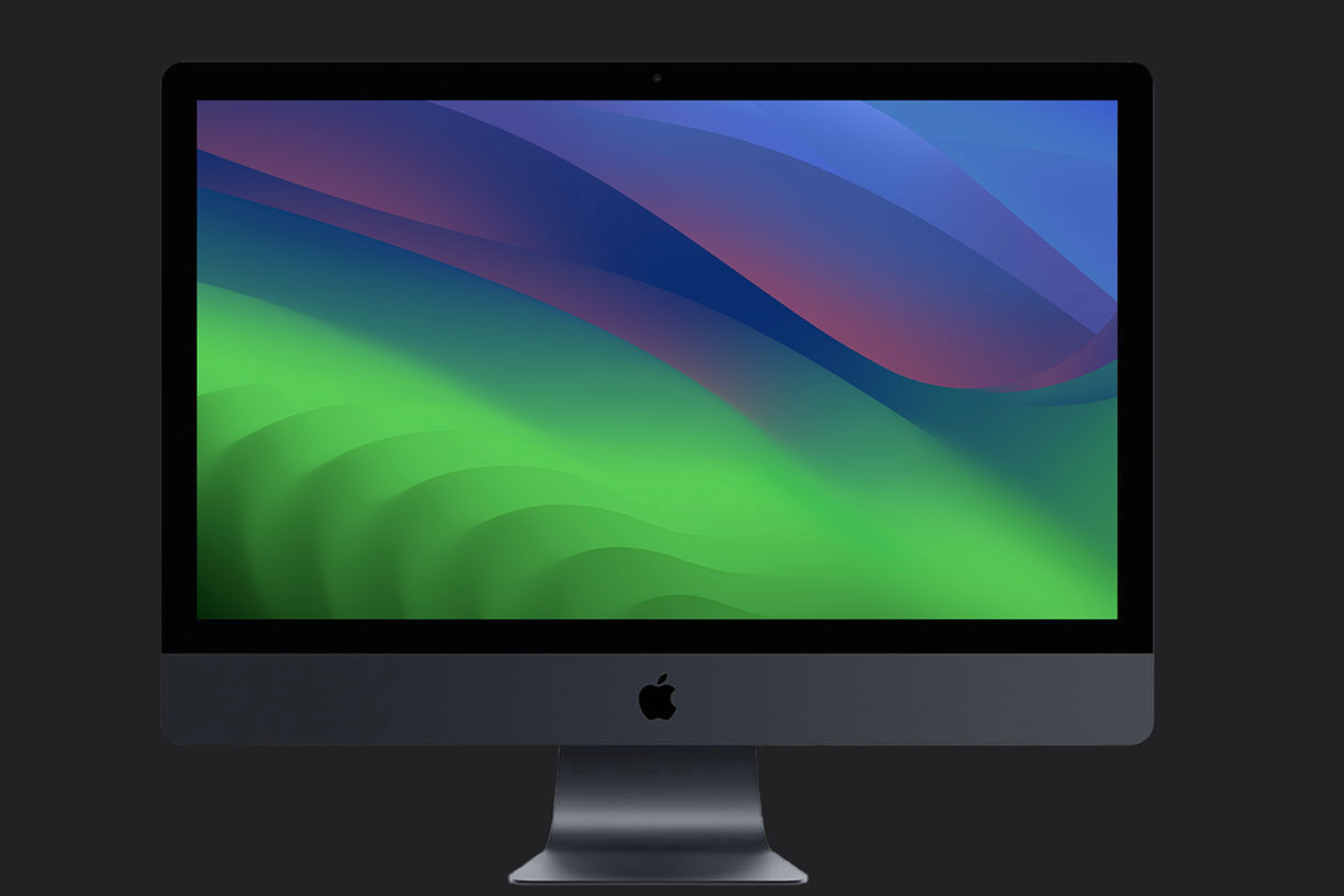 A mockup of an iMac Pro from Apple's website.