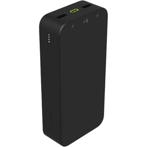 A render showing the mophie Powerstation XL power bank in black color.