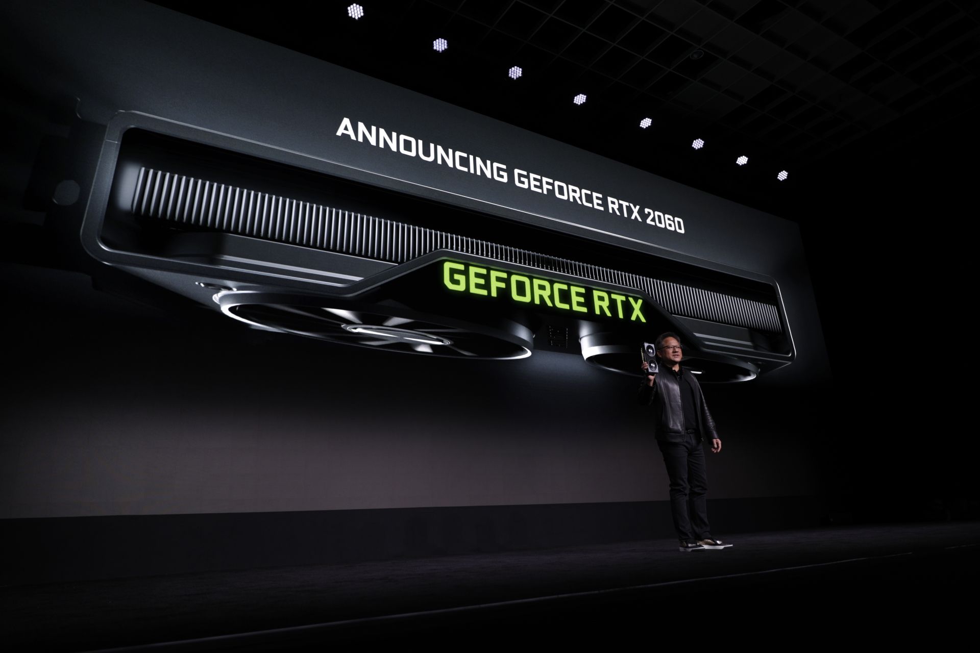 El CEO de Nvidia, Jensen Huang, anuncia la GPU RTX 2060 para computadoras de escritorio