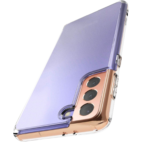 A render showing the Ringke Fusion case instealled on a Galaxy S21+.