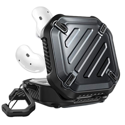 A render showing the SUPCASE UB Pro for Galaxy Buds 2 Pro in black color.