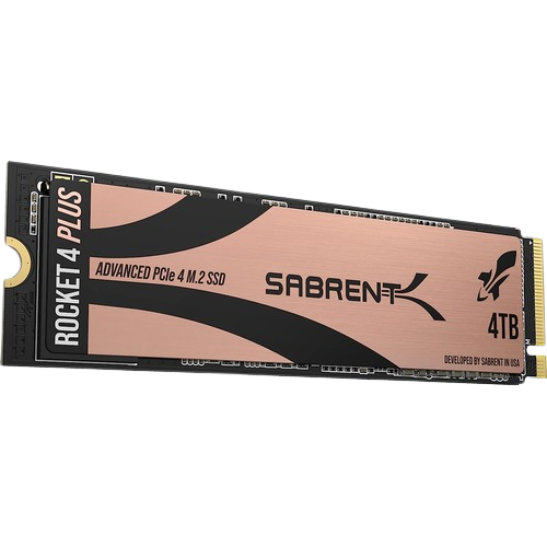 Representación del SSD Sabrent Rocket 4 Plus de 4 TB