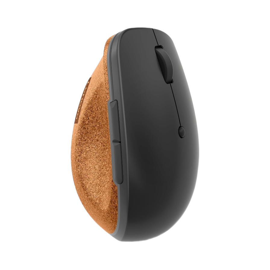 Lenovo Go Wireless Vertical Mouse top down view