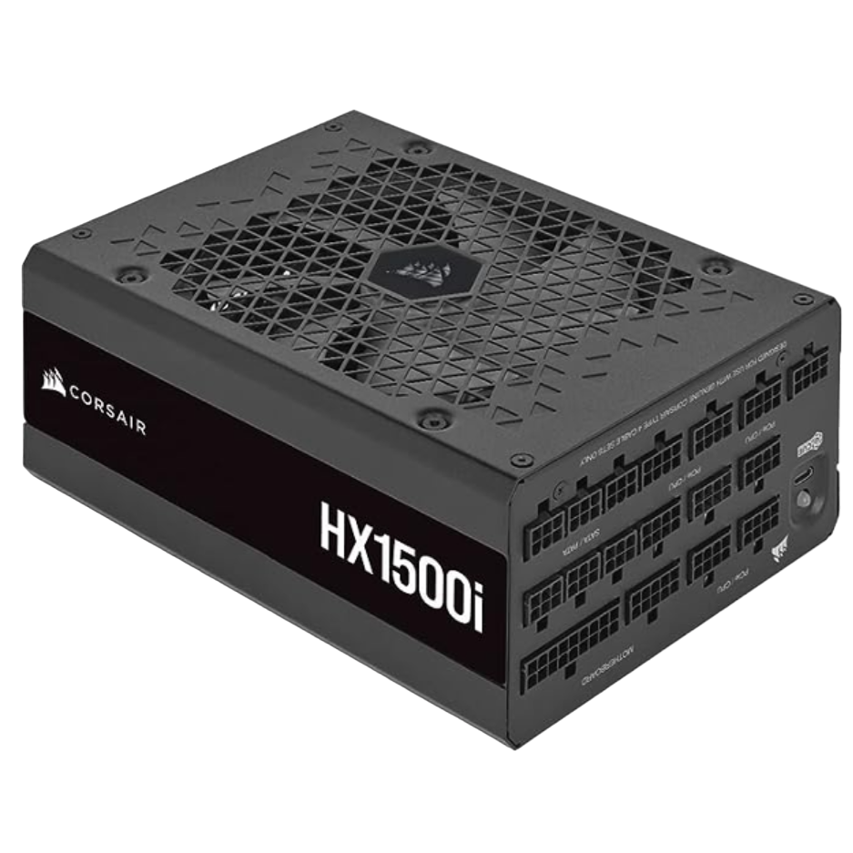 Uma renderização da fonte de alimentação Corsair HX1500i