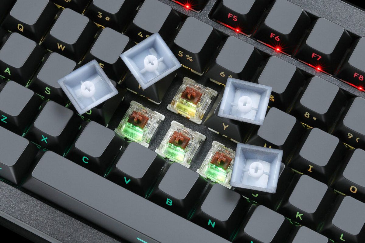 Solte o teclado CSTM80 com algumas teclas removidas