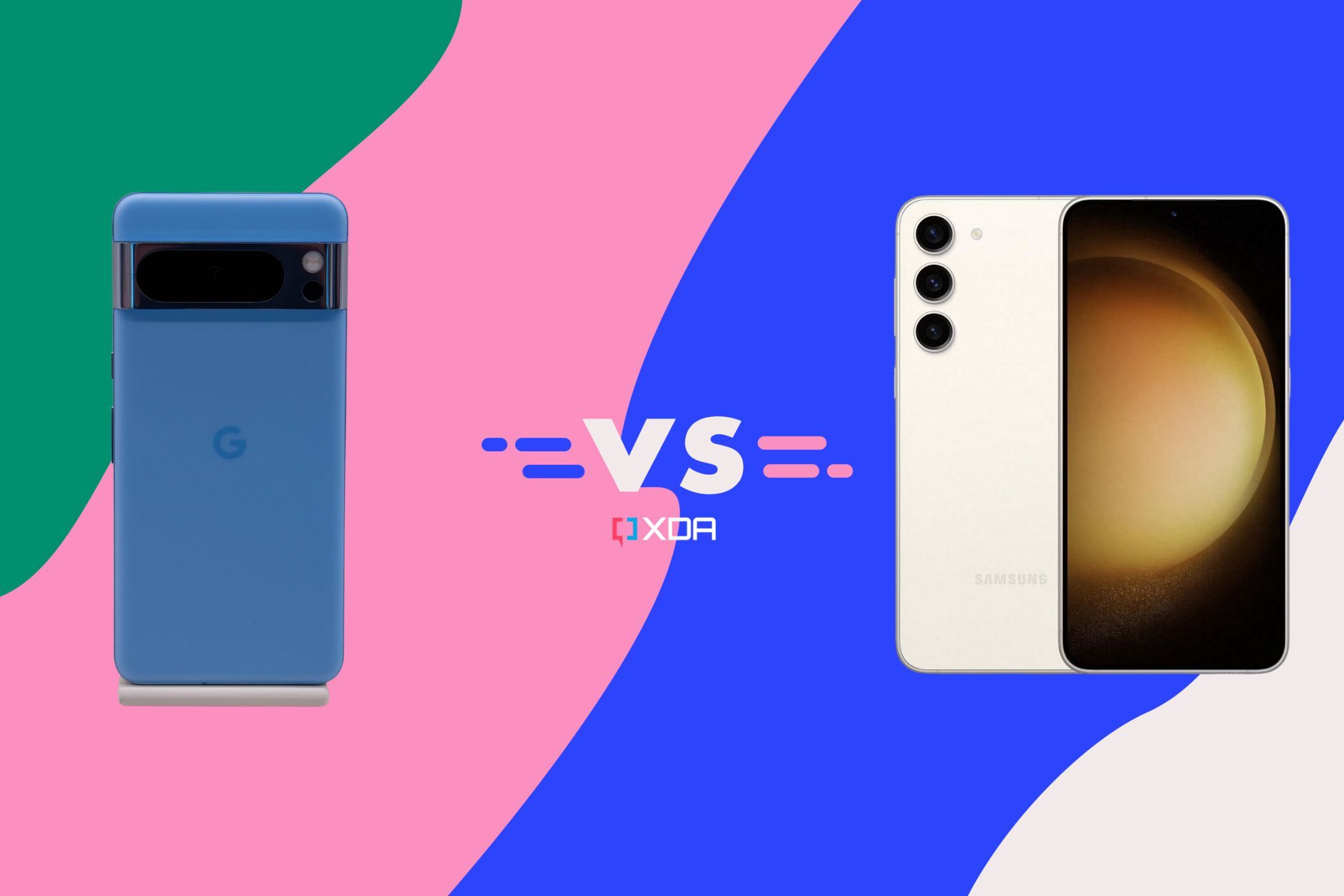 Google Pixel 8 pro vs. Samsung Galaxy S23+ Hero 