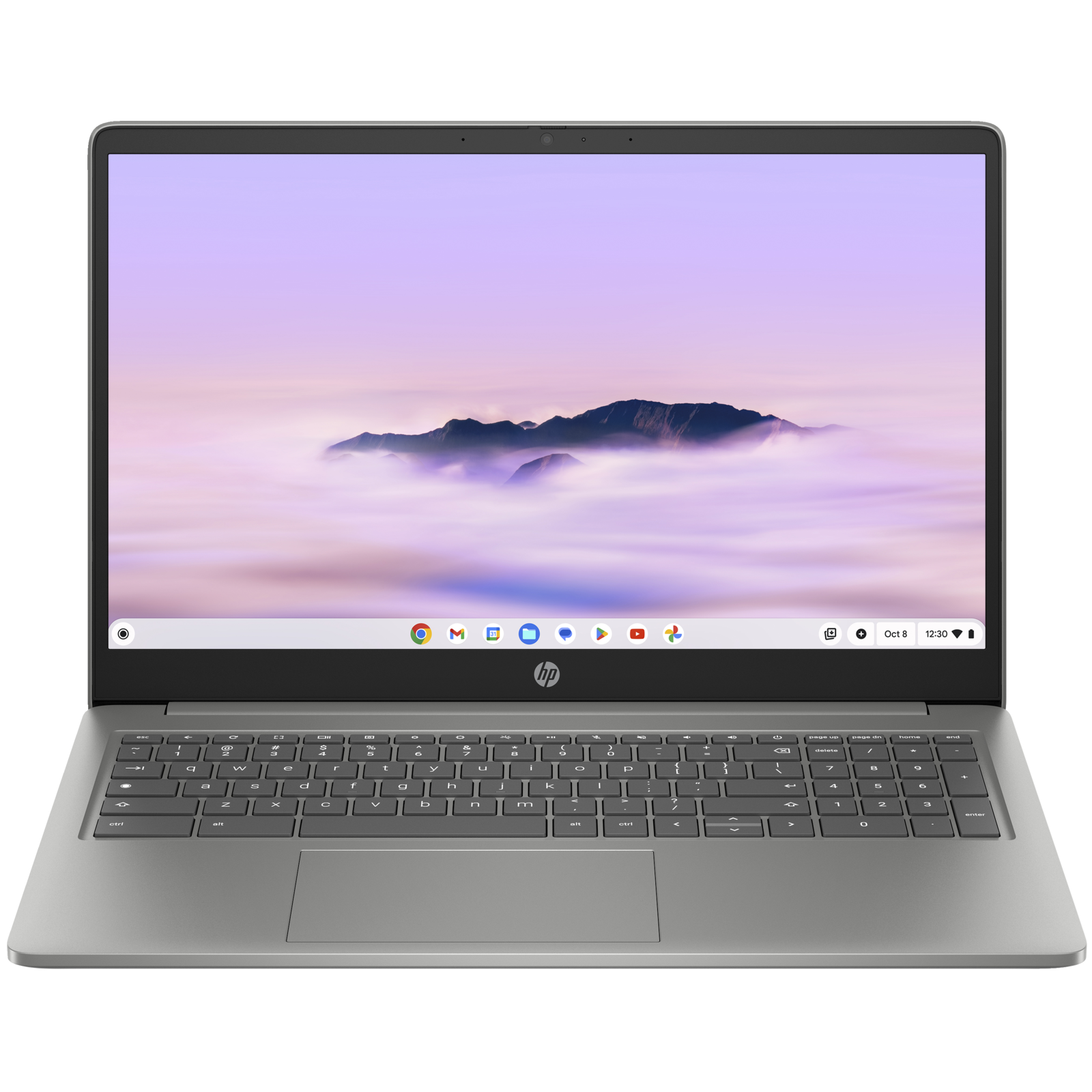 Front view of the HP Chromebook Plus 15a