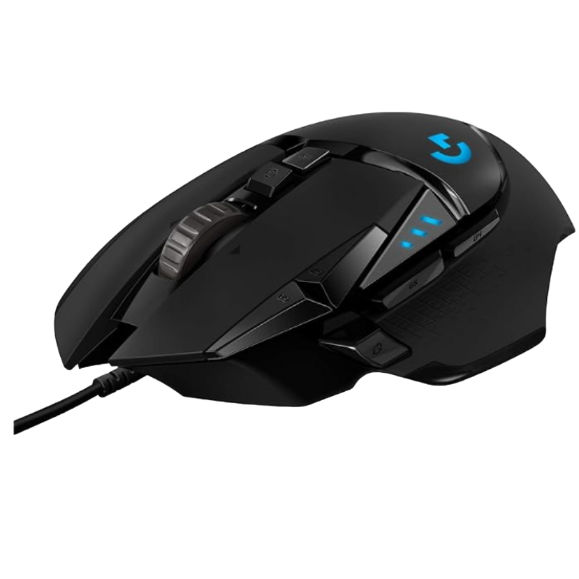 A render of the Logitech G502 HERO mouse