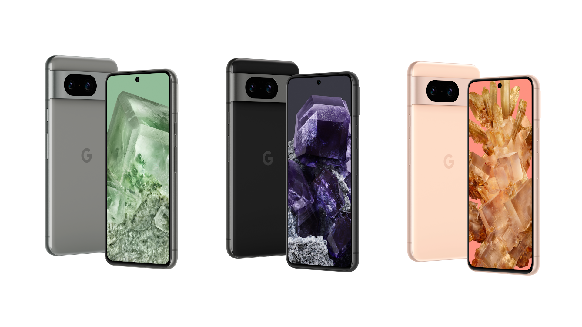 What colors does the Google Pixel 8 series come in?