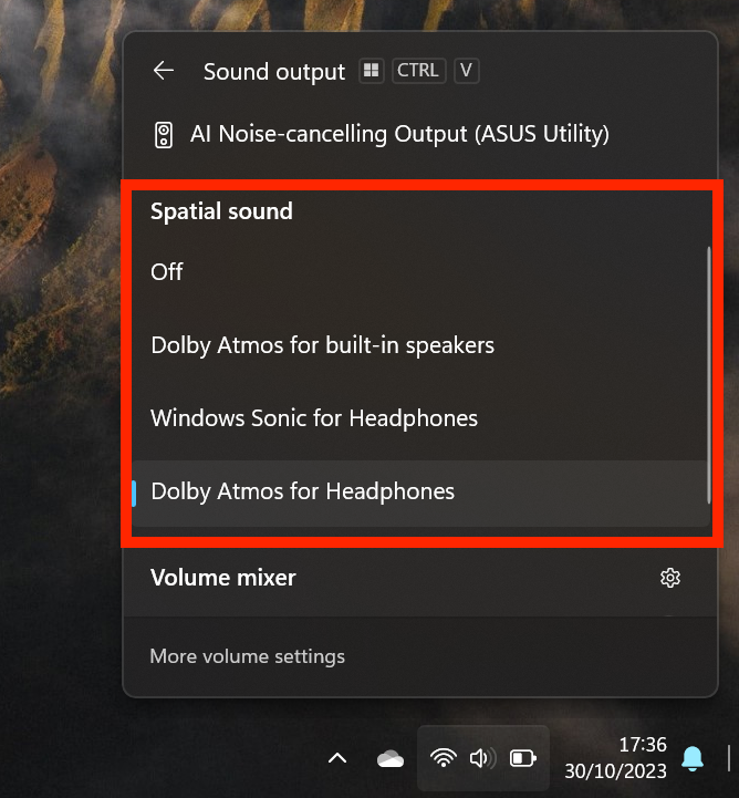 Windows sonic spatial online audio