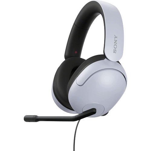 Una representación que muestra los auriculares para juegos Sony INZONE H3 en color blanco.