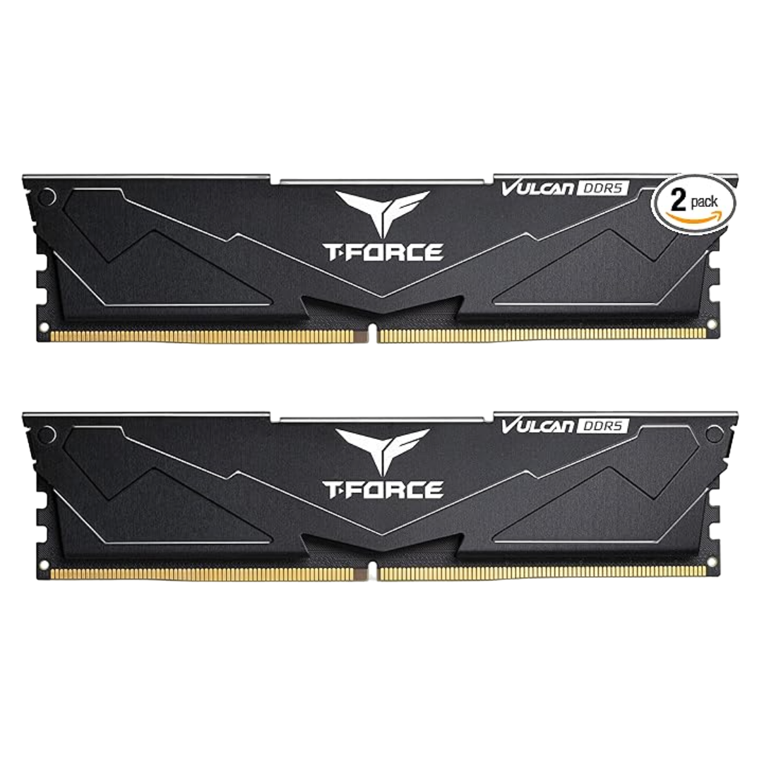 Uma renderização do kit TEAMGROUP T-Force Vulcan DDR5 32GB