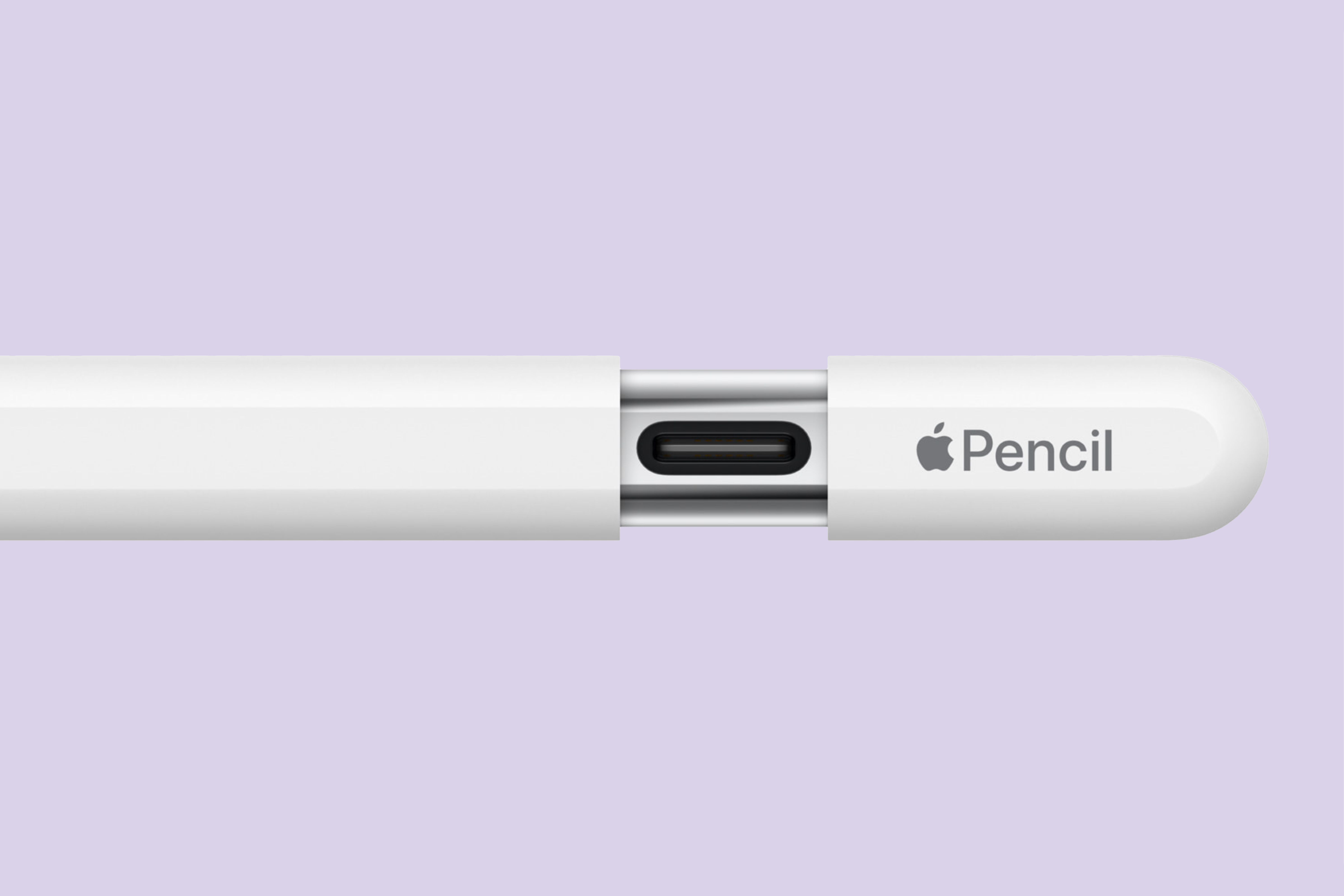 The sliding cover and USB-C port on the USB-C Apple Pencil.