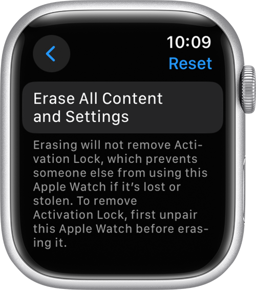 How to reset an Apple Watch