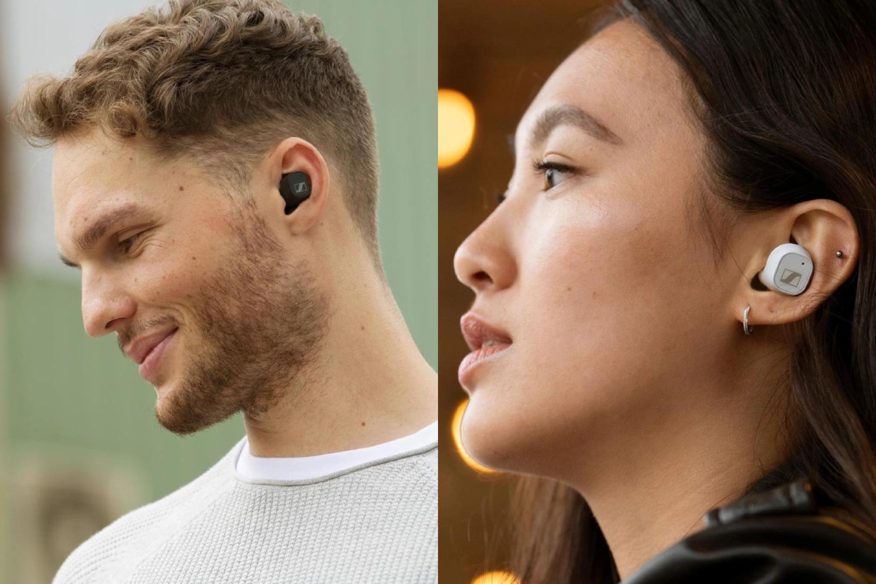 Sennheiser CX Plus True Wireless in persons ears 