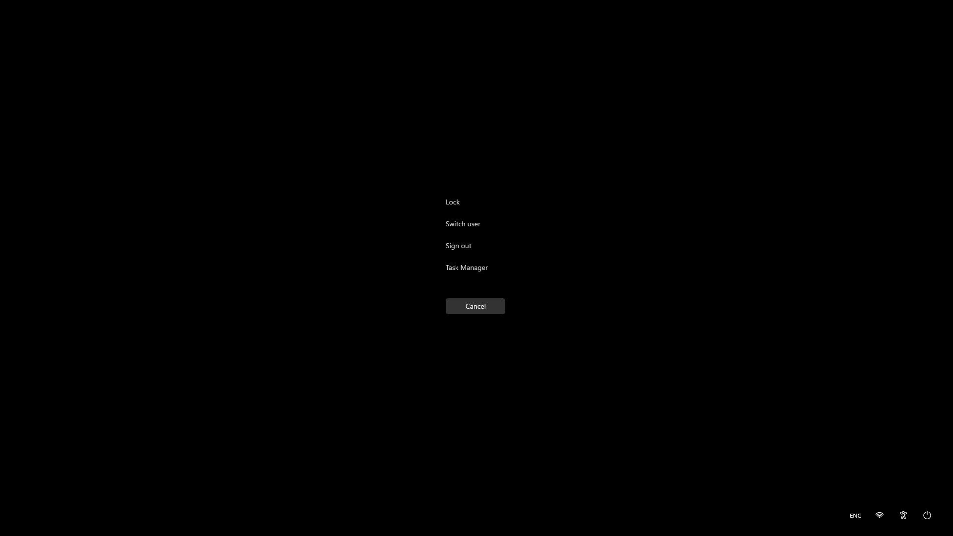 Ctrl Alt Экран удаления в Windows 11