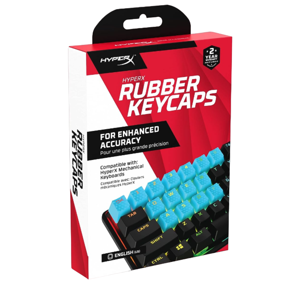 A render of the HyperX Rubber Keycaps