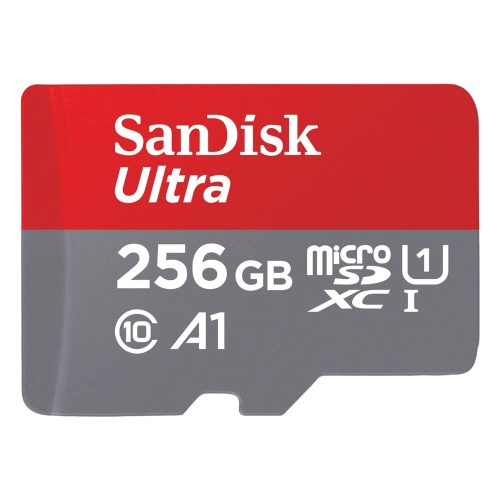A render showing the SanDisk Ultra microSDXC card.