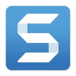 El icono de SnagIt tiene un fondo transparente.