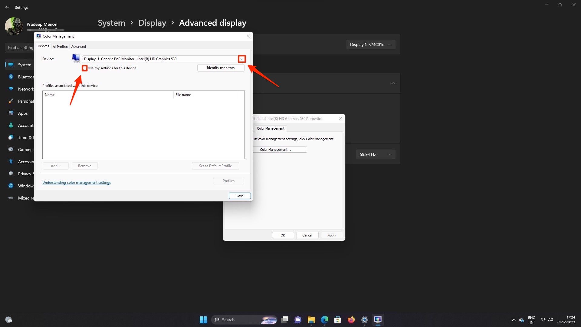 How to fix a yellow screen on windows 11